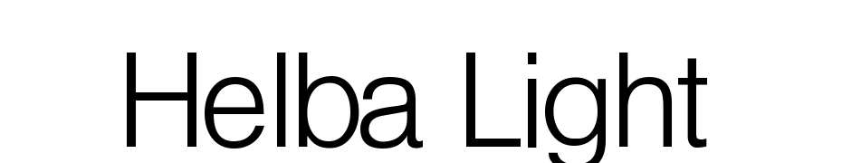 Helba Light DB Normal cкачати шрифт безкоштовно